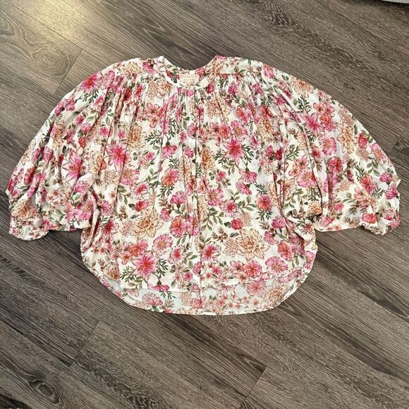 Johnny Was Tops - Johnny Was Isla Floral-Print Button-Down Shirt